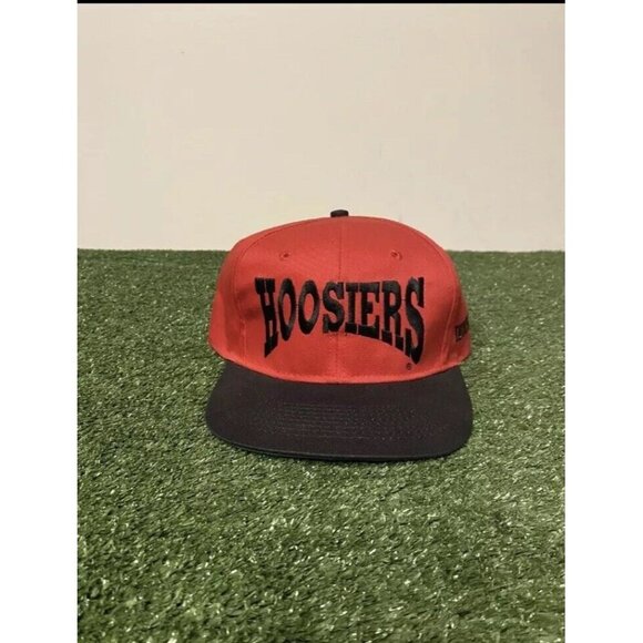 Falcon Headwear Other - vintage Indiana Hoosiers hat cap snap back black red football spell out 90s mens